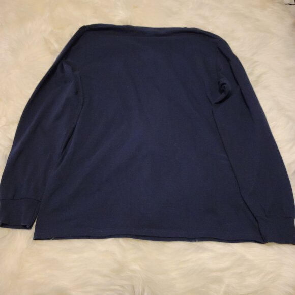 American Express Men's Long-Sleeve T-Shirt, Navy, Size M - Picture 3 of 4